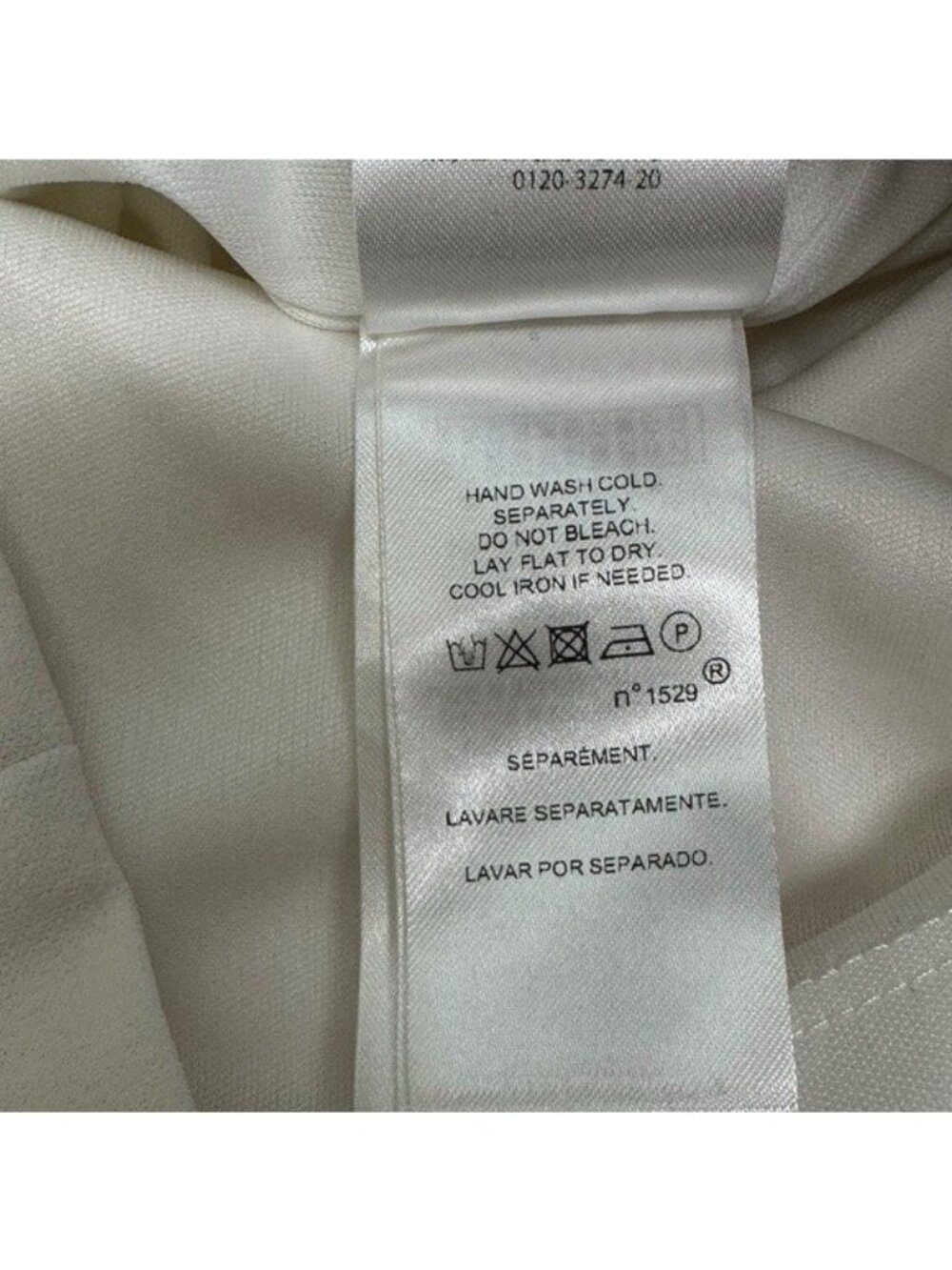 Lauren Ralph Lauren Jumpsuit Sz 16 Off White Bridal V Neck Wide Leg Frill Sleeve - Picture 7 of 10